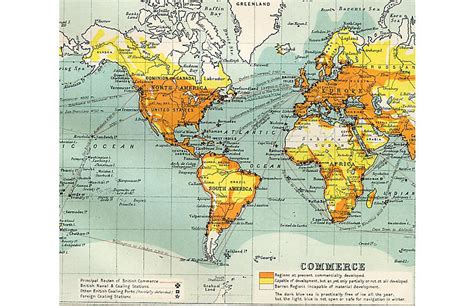 Prints with a Past - Population of the World Map, 1900 | One Kings Lane