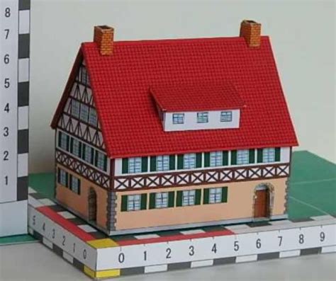 Papermau Classic German House Miniature Paper Model By Sakamoto