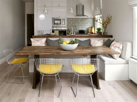 Trendy Color Duo 20 Dining Rooms That Serve Up Gray And Yellow Kitchen