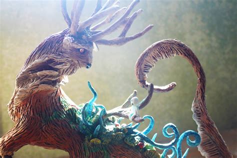 Princess Mononoke Inspired Forest Spirit Figure