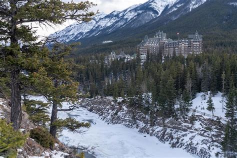 Premium Photo Banff Springs Hotel In Winter A Historic Landmark