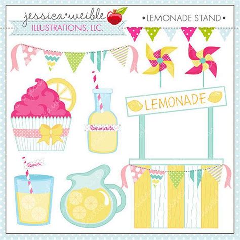 This 150g blend contains jimmies, non pareils, sugar quins, chocolate filled sixlets, pearls and decorative sugar crystals. Lemonade Stand - Cute Digital Clipart for Commercial and ...