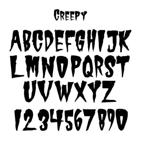 Free Scary Number Fonts