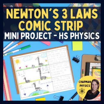 Newtons Laws Of Motion Comic Strip Mini Project Physics Low Prep Hot