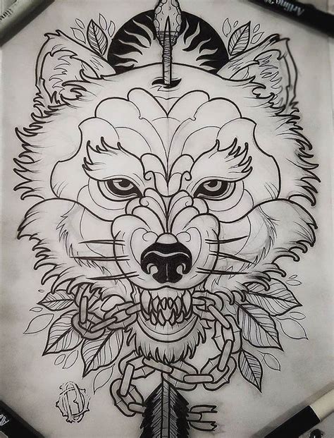 Tattoo Sketches New Wolf Tattoo Design Wolf Tattoo Traditional