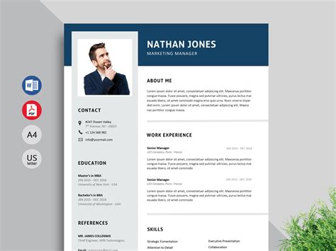 You can download your resume as a microsoft word or pdf file format. Champ - Word Resume Template - ResumeKraft