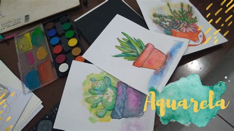 Pintando Com Aquarela Pela Primeira Vez Studyvlog Youtube