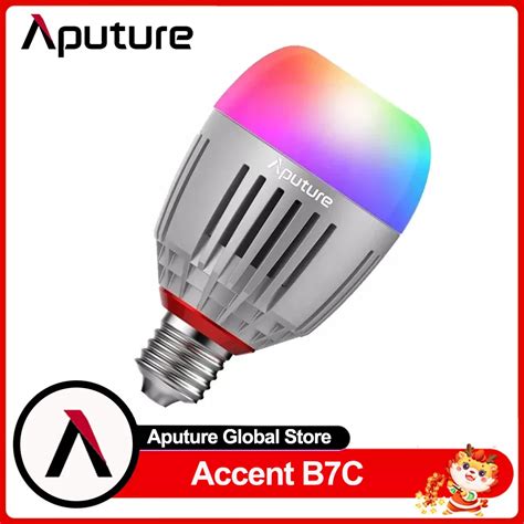 Aputure Accent B7c 7w Rgbww Led Smart Bulb 2000 10000k Rechargeable