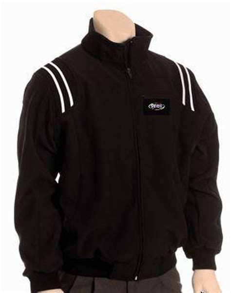 Kentucky Khsaa Black Thermal Umpire Jacket With Black And White Trim