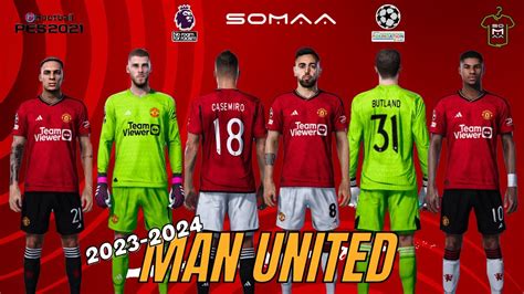 New Kit Manchester United 2023 2024 Pes 2021 Youtube