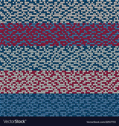 Seamless Blue Motley Knitting Royalty Free Vector Image