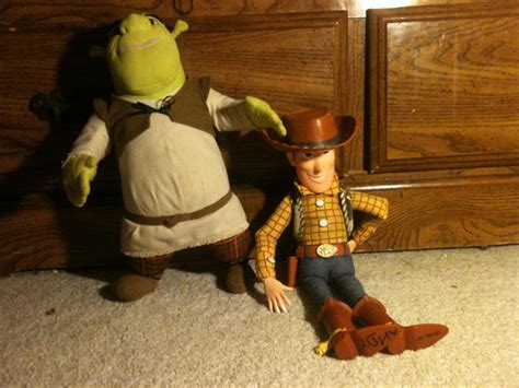 Woody And Shrek By Kookyvonkoopa23 On Deviantart