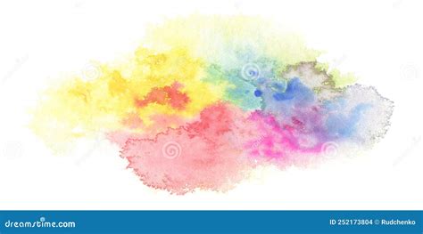 Color De Forma Abstracta Nube De Acuarela Y Fondo De Mancha De Tinta