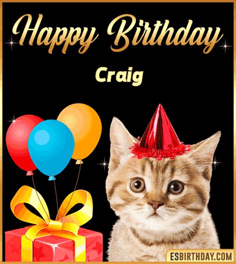 Happy Birthday Craig  🎂 Images Animated Wishes【28 S】