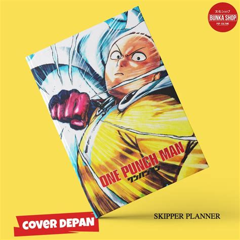 Jual Note Book Film Anime One Punch Man Saitama Botak Hardcover A Buku Tulis Catatan Murah