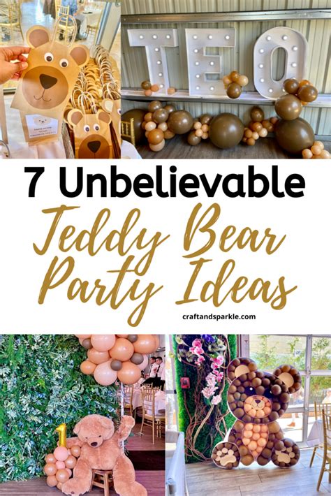 7 Unbelievable Teddy Bear Party Decorations Craft And Sparkle