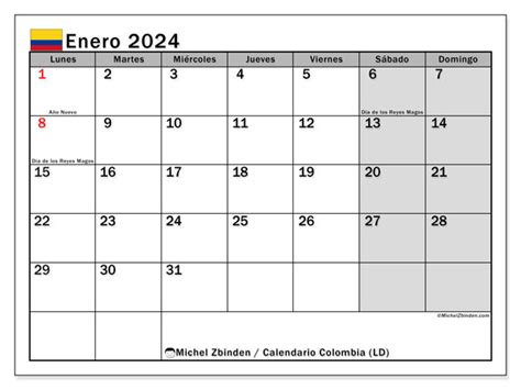 Calendario 2024 Gratis Para Imprimir Colombia Image To U