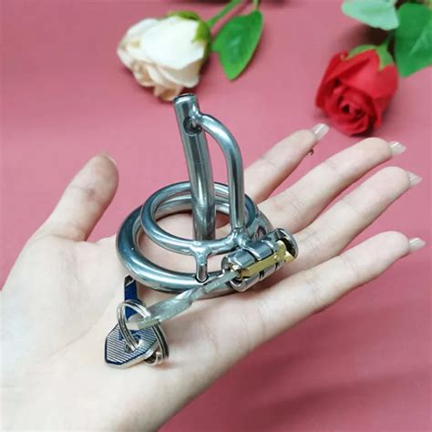 Chastity Cage Belt Urethra Tube Lock Stainless Steel Bondage Device Auxiliary Sm Picclick