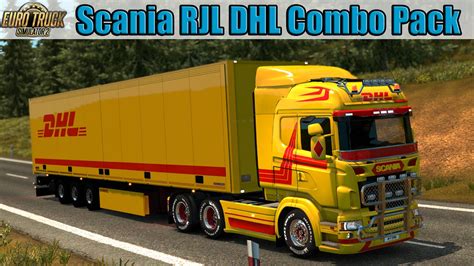 Scania Rjl Dhl Combo Pack Skin Euro Truck Simulator Ets Mods