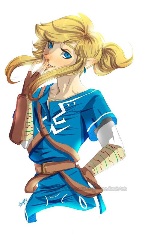 Female Wiiu Link By Kim Sukley Legend Of Zelda Breath Fan Art