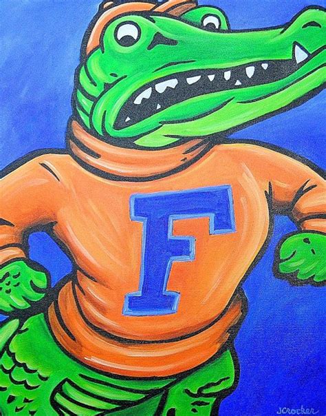Original University Of Florida Gators Painting Sports Art Etsy