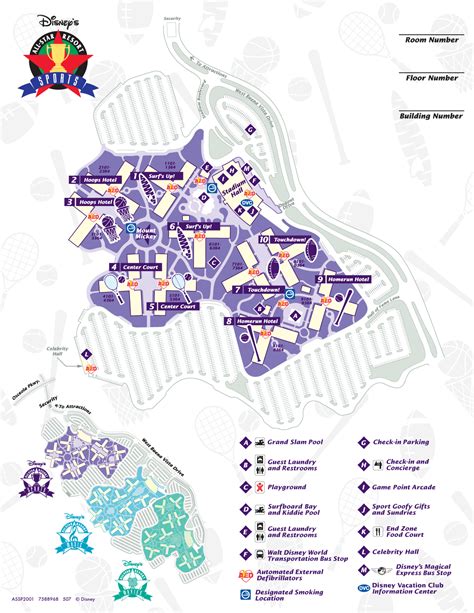 Disneys All Star Sports Resort Map