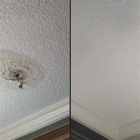 Painting a textured ceiling with paint rollers takes time and can cause the texture to flake off from the surface. How to Patch a Hole in a Textured Ceiling | Ceiling ...