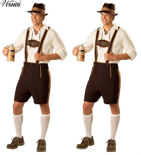 Buy Hot Adult Oktoberfest Costumes Men German Beer Costume Bavarian Beer