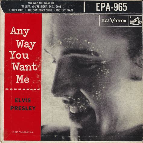 Elvis Presley Any Way You Want Me 1956 Vinyl Discogs