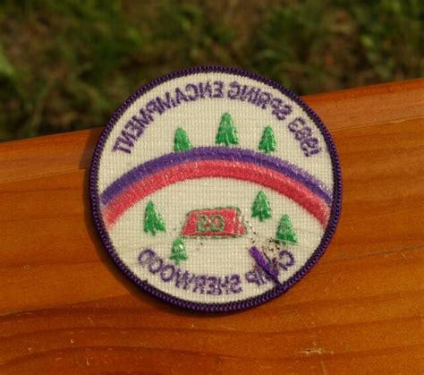1983 Spring Encampment Camp Sherwood Gs Girl Scouts 3 Embroidered