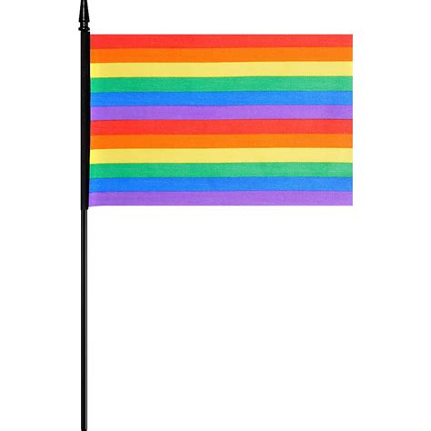 Rainbow Flag 6in X 9in Party City