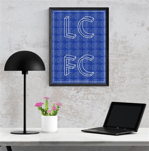 Lcfc Leicester City Fc Fan Poster Digital Art Ts For Him Etsy