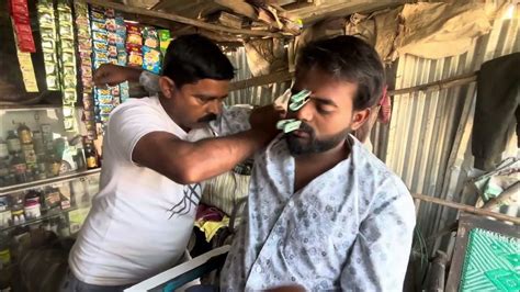 Acupressure Indian Street Barber Head Massage Back Neck Upper Body Massage On Roadsideasmr
