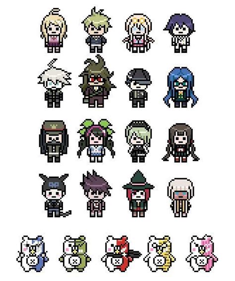 Another episode as teenagers and chose to make a size chart. Danganronpa V3 Sprites!?!? | Danganronpa Amino