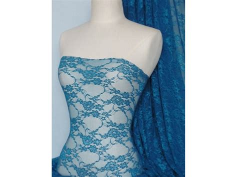 Maybe you would like to learn more about one of these? Flower Stretch Lace Fabric- Teal Blue Q137 TLBL