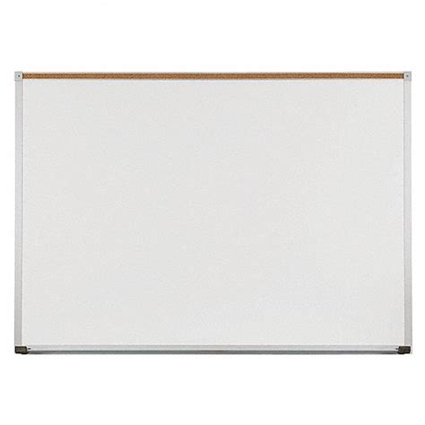 Balt Dry Erase Board Wall Mounted 24 In Dry Erase Ht 36 In Dry Erase Wd 1 In Dp Silver