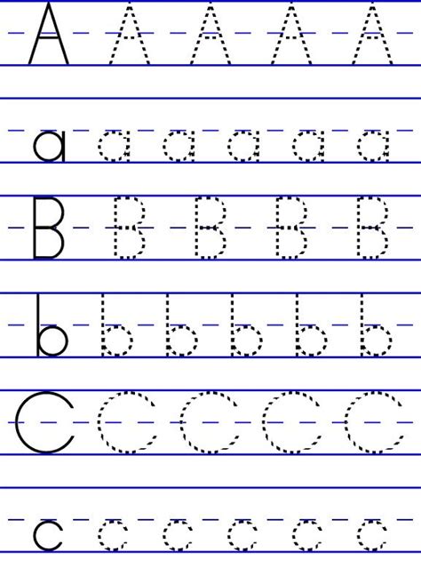 Alphabet Tracing Abc Letter Worksheets For Preschool Abc Worksheets