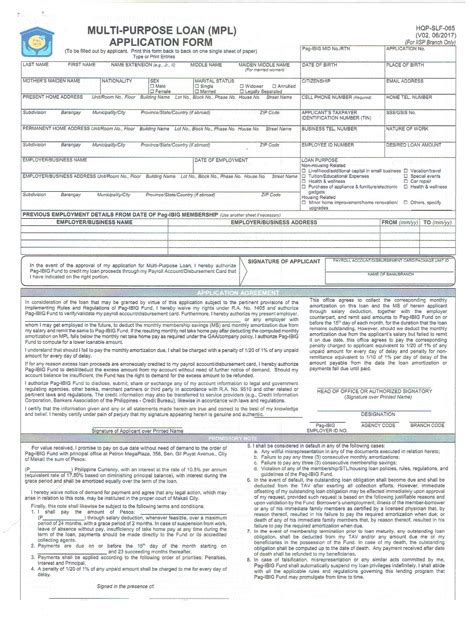 How To Apply For Pag Ibig Fund Multi Purpose Loan Mpl