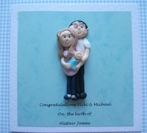 Personalised New Parents Portrait Greeting Congratulations Card By Hot