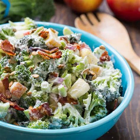 It either needs to be mixed into a salad like so or dunked into a really good dip. Healthy Broccoli Apple Salad - Skinny Southern Recipes