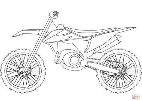 Dirt Bike coloring page | Free Printable Coloring Pages