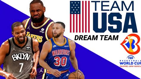 Team Usa For 2023 Fiba World Cup My Dream Team Youtube