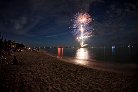 Fireworks On The Beach Stock Photo Download Image Now Istock