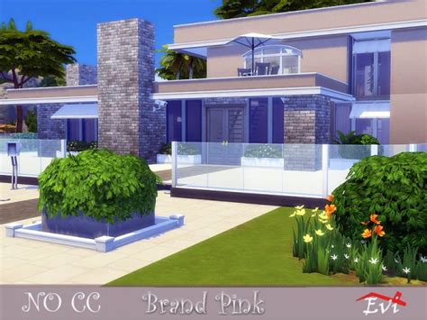 The Sims Resource Brand Pink House By Evi • Sims 4 Downloads