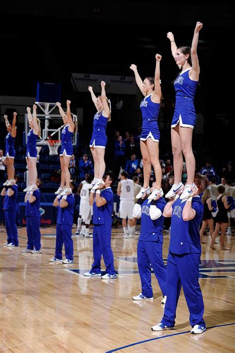 The Us Air Force Academy Cheer Team Performs For Nara And Dvids