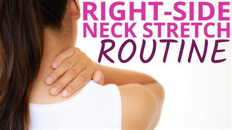 Right Side Neck Stretches Physio Neck Relief Routine Youtube