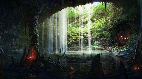Fantasy Caves Wallpaper Pics Art
