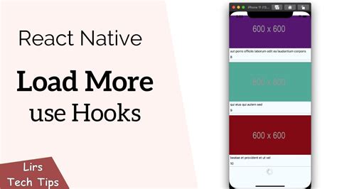 React Native Load More FlatList Use Hooks YouTube