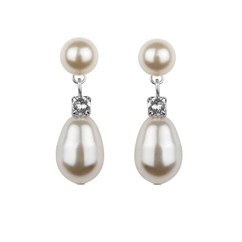 Vintage Style Pearl Drop Earrings By Katherine Swaine