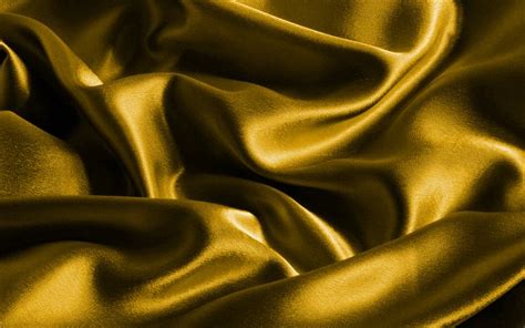 Download Wallpapers Yellow Satin Background Macro Yellow Silk Texture